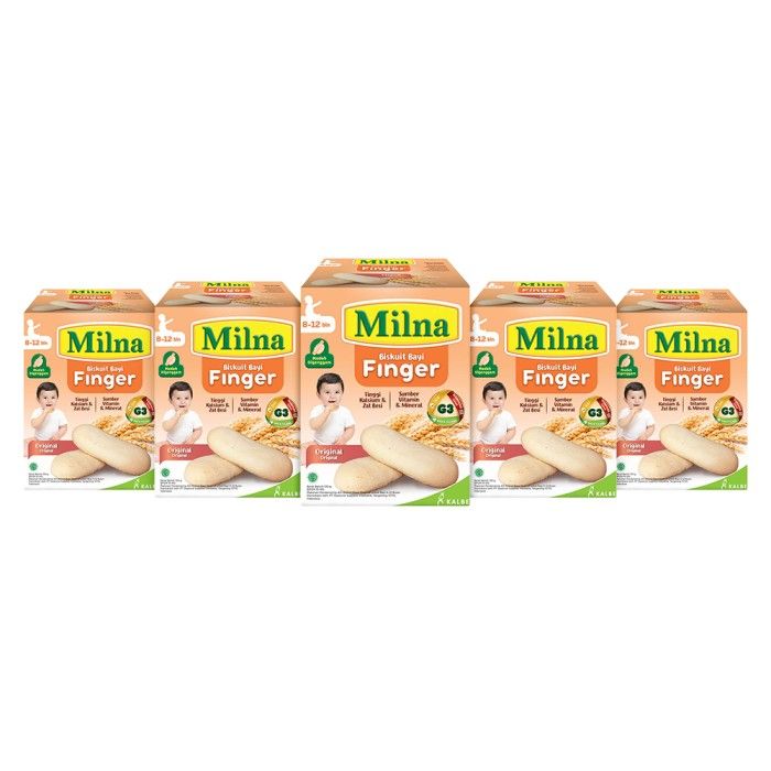 Milna Biskuit Finger Ori 52 gr (5 Pack) - 2