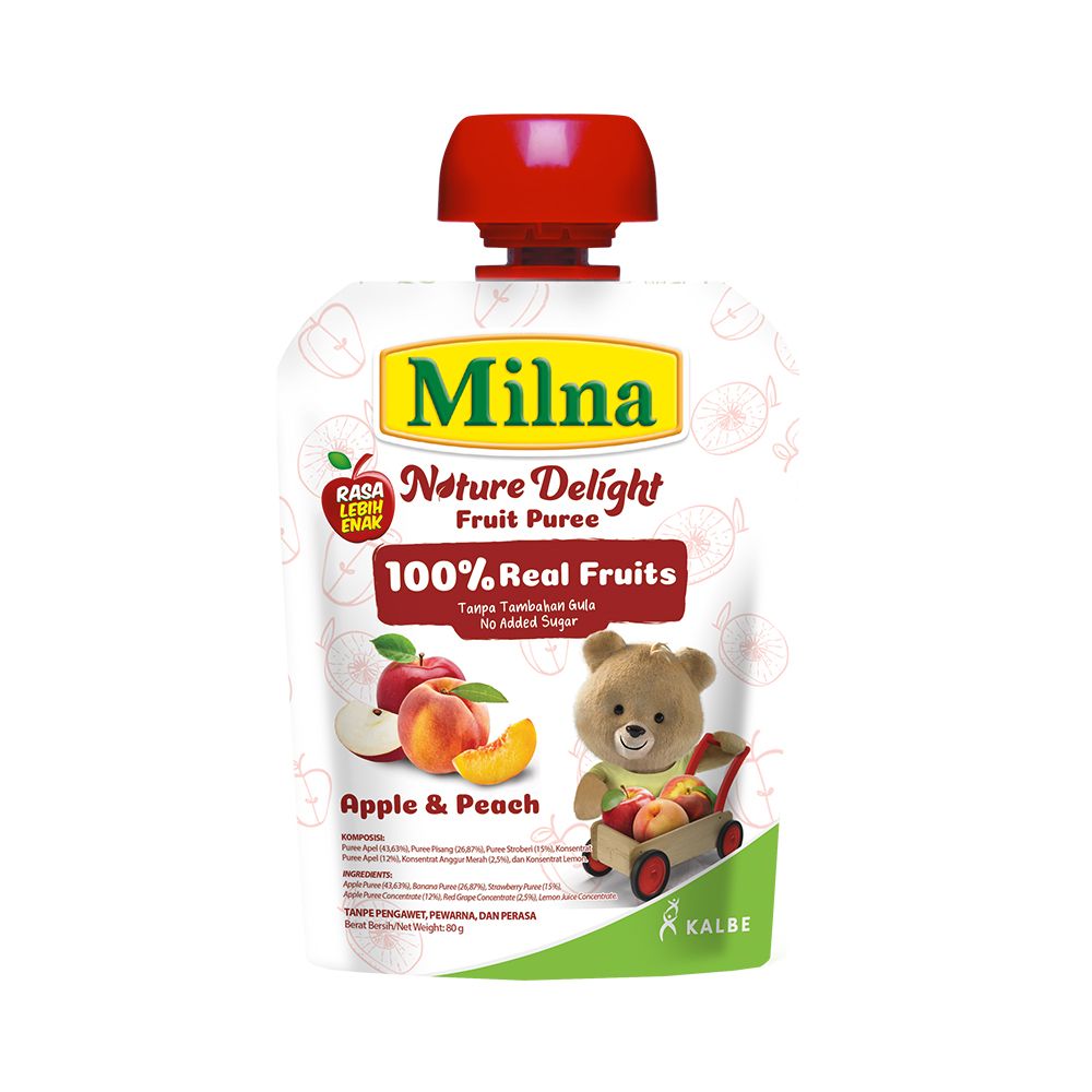 Milna Nature Delight Apple and Peach 80gr - 1