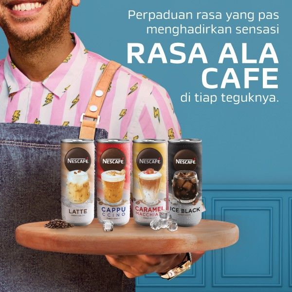 NESCAFE Kopi Minuman Kaleng Rasa Ice Black 220ml - 3