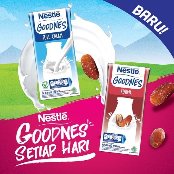 Nestle GOODNES Susu UHT Kurma 180ml x 6pcs - 3