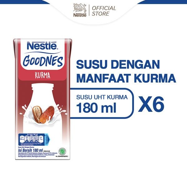 Nestle GOODNES Susu UHT Kurma 180ml x 6pcs - 1