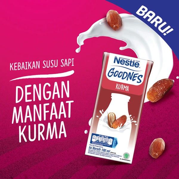 Nestle GOODNES Susu UHT Kurma 180ml x 6pcs - 2