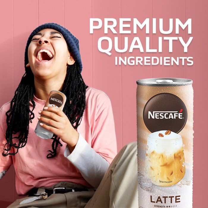 NESCAFE Kopi Minuman Kaleng Rasa Latte 220ml x 8pcs - 3