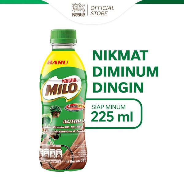 NESTLE MILO Nutri Up Minuman Susu 225ml 4pcs Gratis Clip Holder - 1