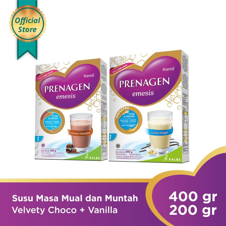 PRENAGEN emesis Vanilla Delight 400 gr + Velvety Choco 200 gr - 1