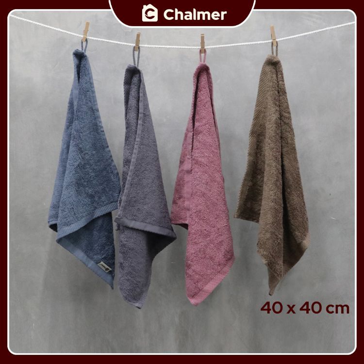 Lap Tangan Handuk Chalmer 40x40 cm Serbet Cuci Tangan Gantung - Rose - 3