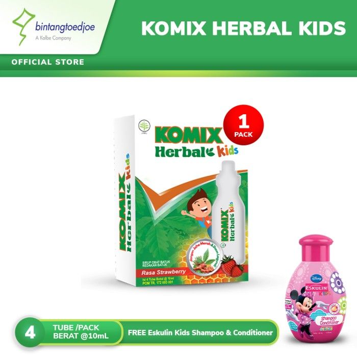 Komix Herbal Kid FREE Eskulin Shampoo Minnie - 1