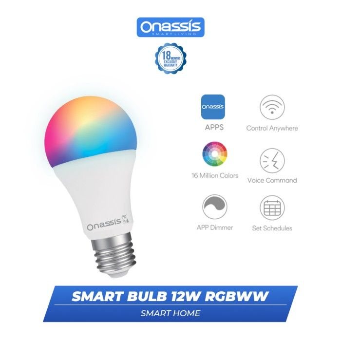 ONASSIS SMART BULB ONASSIS 12W RGBWW VOICE COMMAND - 1