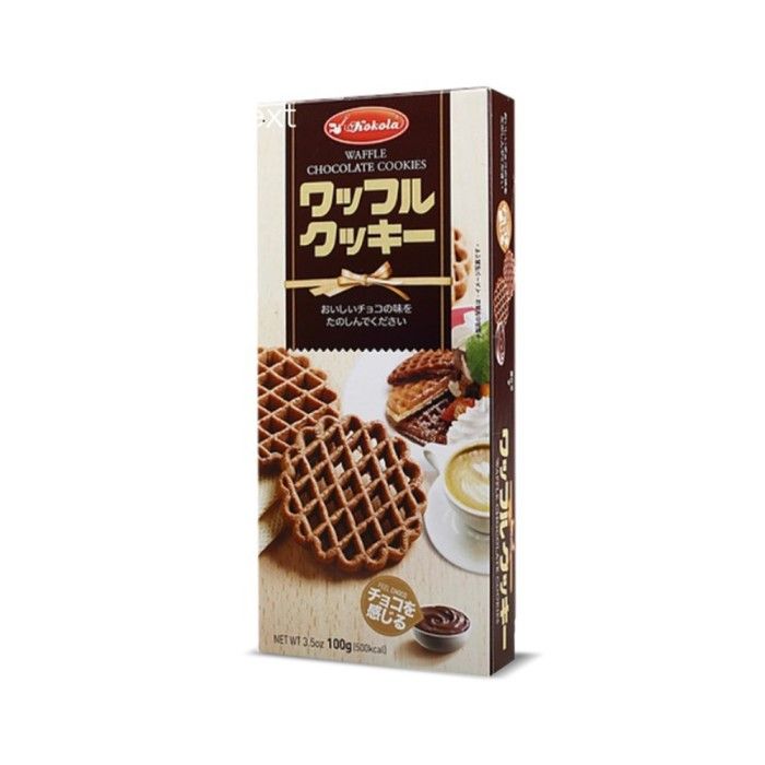 Kokola Waffle Biscuit Chocolate 100gr Box - 2