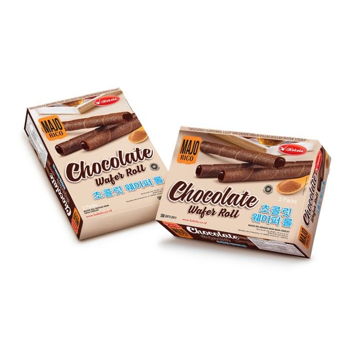 Kokola Majorico Chocolate Wafer roll 120gr Showbox - 2