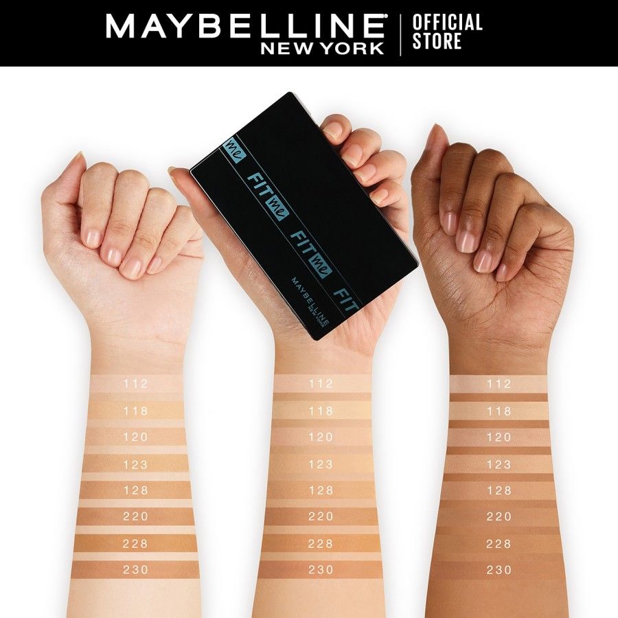 Maybelline Fit Me Matte and Poreless 24HR Oil Control Powder Foundation - 112 - 2