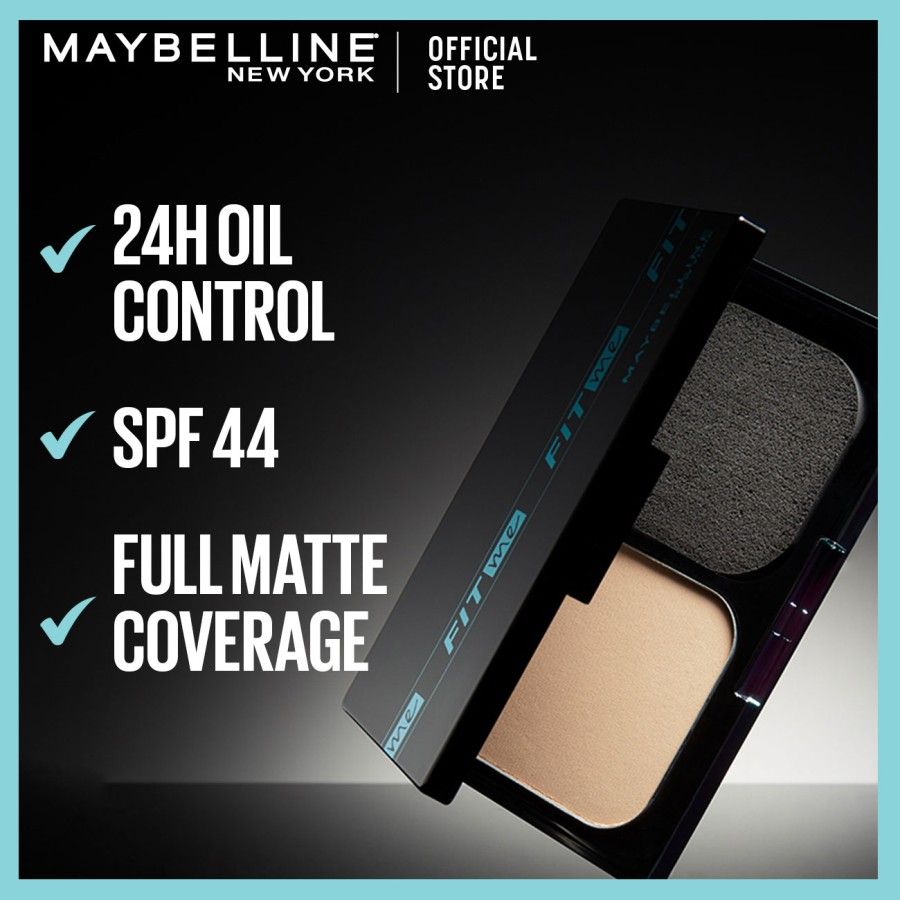 Maybelline Fit Me Matte and Poreless 24HR Oil Control Powder Foundation - 112 - 3