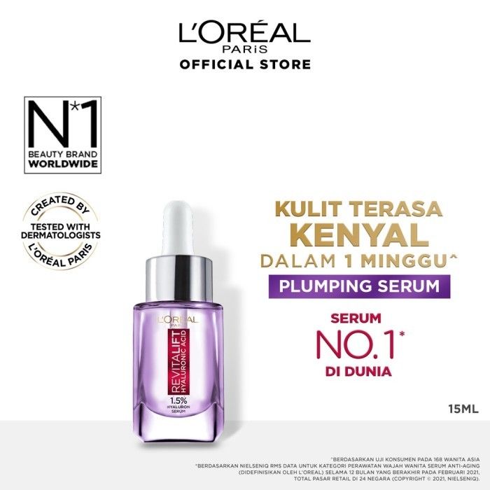 L'Oreal Paris Revitalift 1.5 % Hyaluronic Acid Serum - 15ml - 1