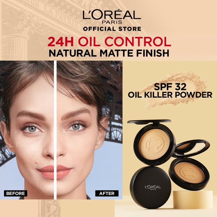 L'Oreal  Paris Infallible Oil Killer High Coverage Powder - 240 Natural Honey - 4