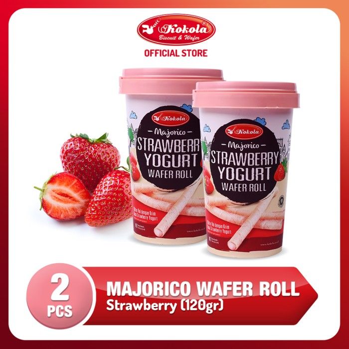 Kokola Majorico Strawberry Mini Bucket 120gr - Twinpack - 1