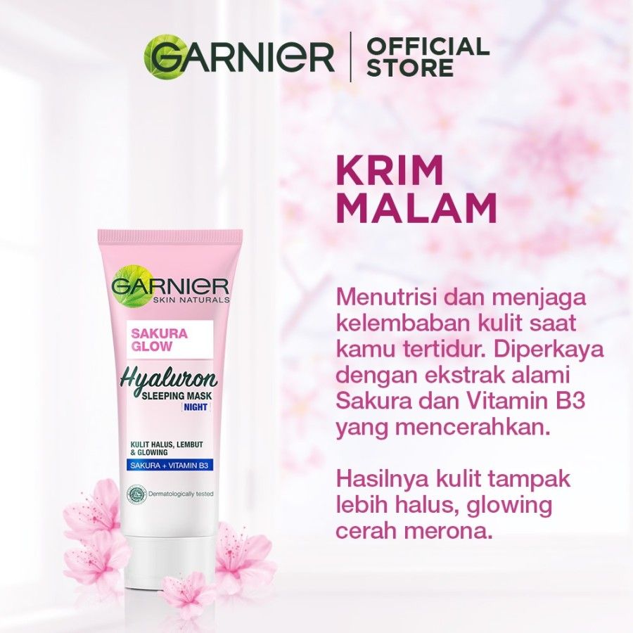 Garnier Sakura Glow Night Cream - 20 ml - 3