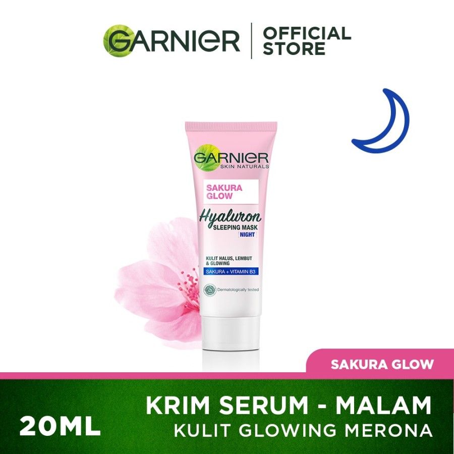 Garnier Sakura Glow Night Cream - 20 ml - 1