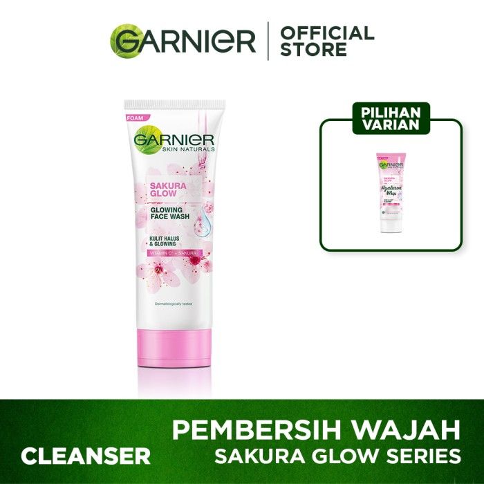 Garnier Sakura Glow Cleanser Facial Foam - 50ml - 2