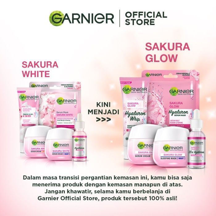 Garnier Sakura Glow Cleanser Facial Foam - 50ml - 3