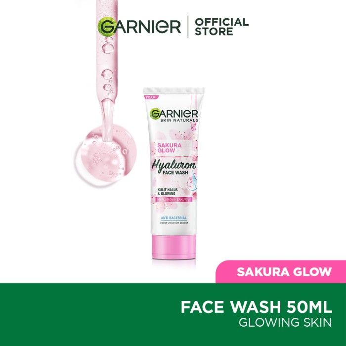 Garnier Sakura Glow Cleanser Facial Foam - 50ml - 1