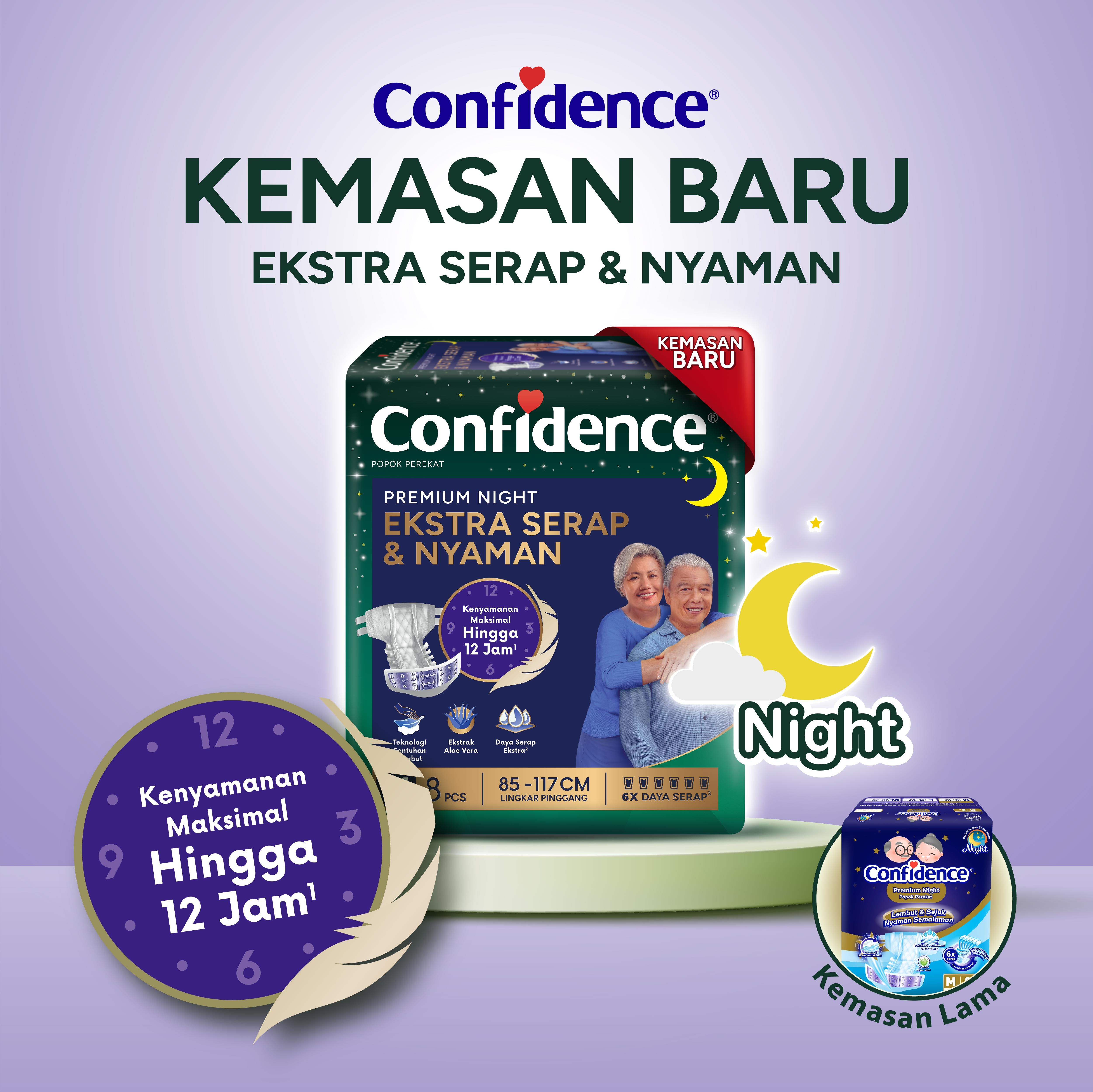 Confidence Popok Dewasa Premium Night M 15 - 2