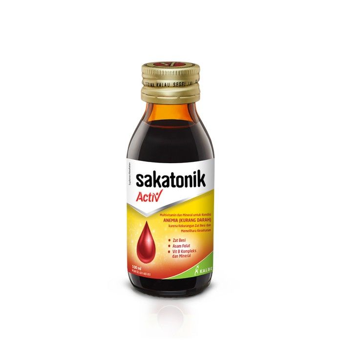 Sakatonik Activ Syrup 100ml - Multivitamin & Mineral untuk Anemia - 2