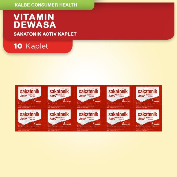 Sakatonik Activ Kaplet Strip - Vitamin Penambah Darah Anemia - 2