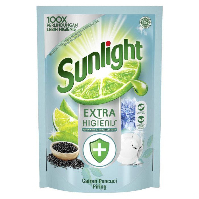 Sunlight Sabun Cuci Piring Habbatussauda Refill 755Ml isi 2 - 2