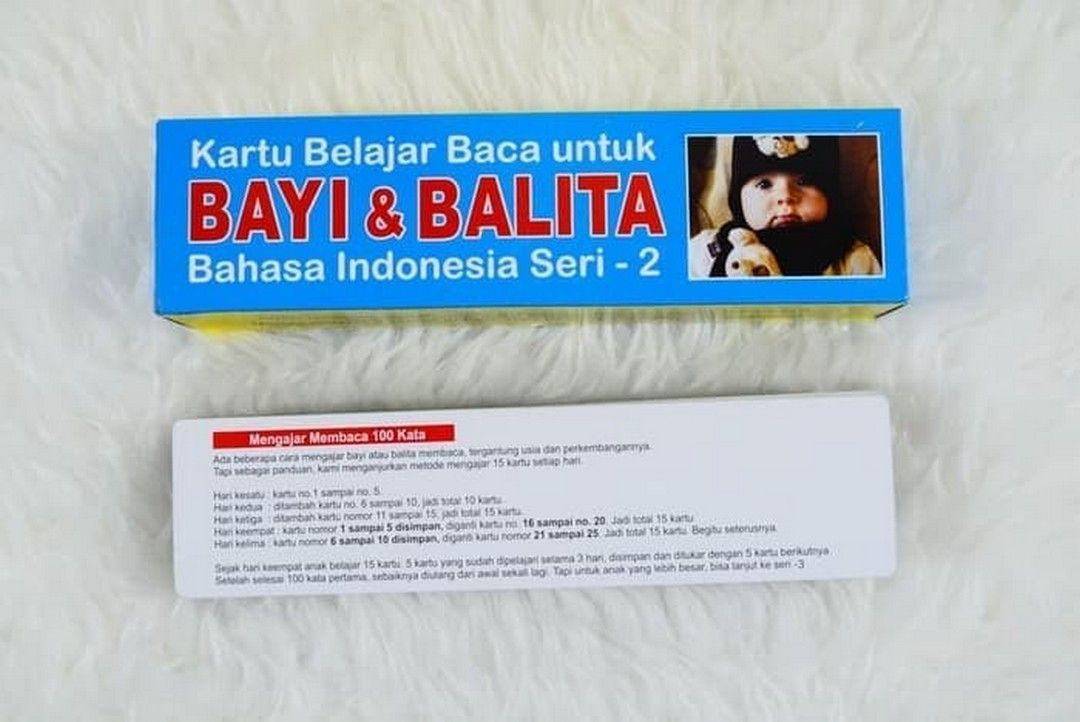 Flashcard Kartu Pintar Bayi Membaca Seri 2 - 4