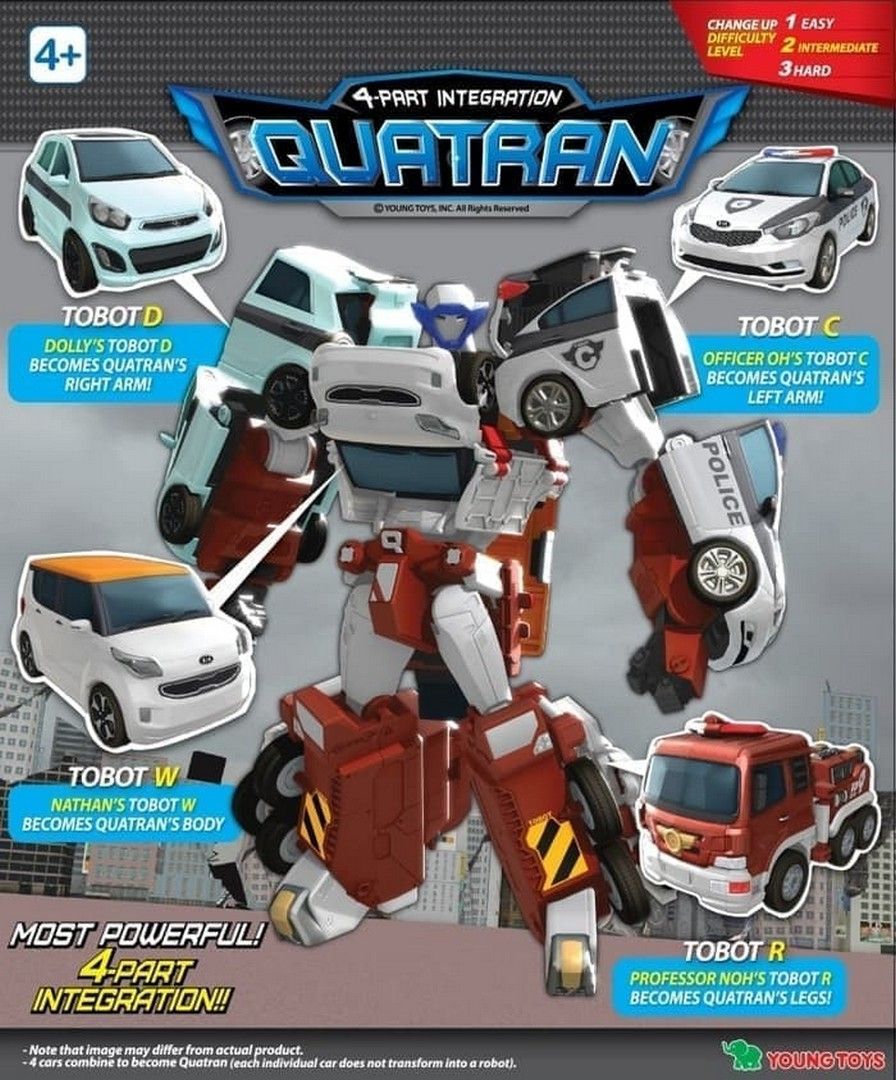 Tobot Quatran 4 -Car Integration Transforming Robot - 4