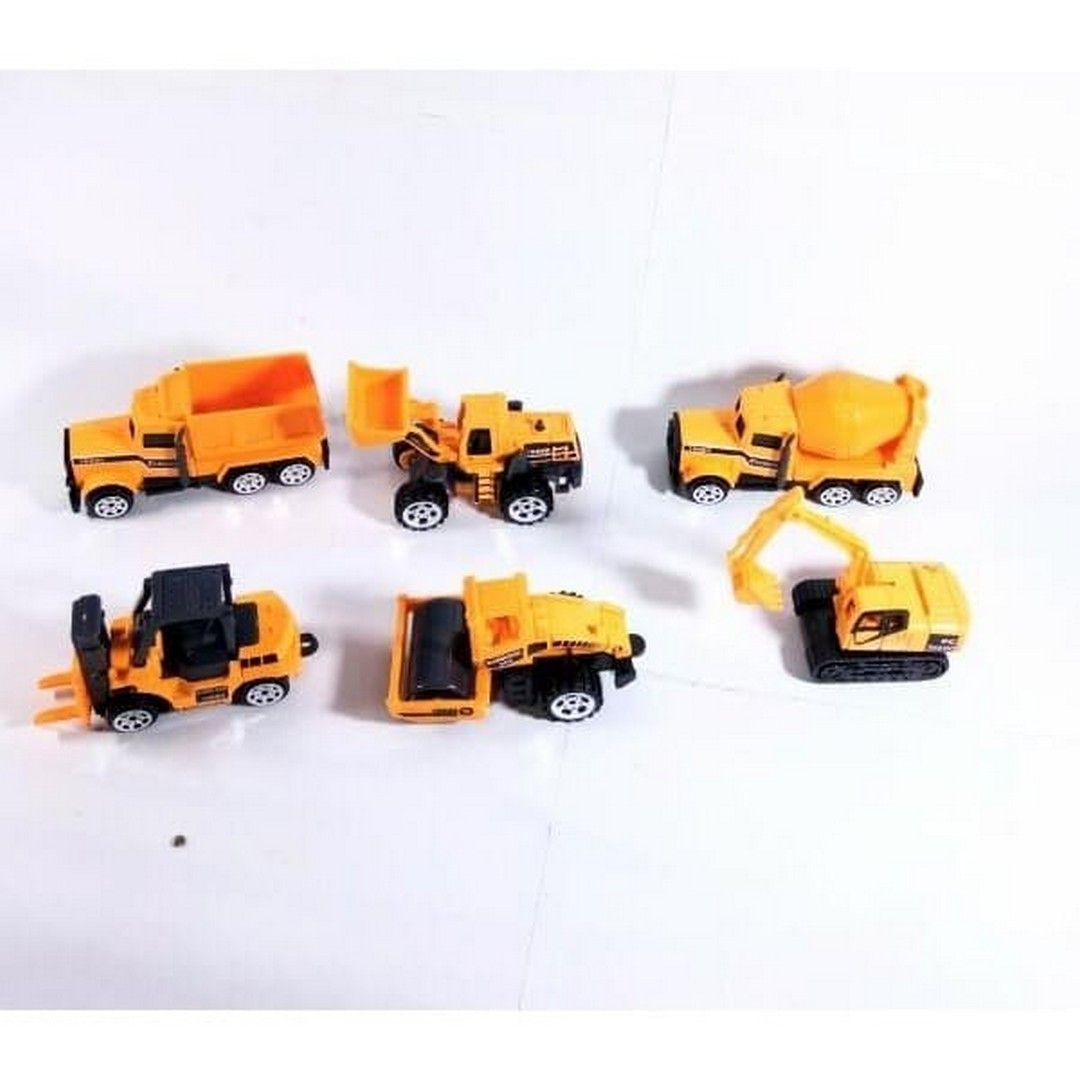 Mainan Mobil Construction Truck Metal Diecast 6Pcs - 2