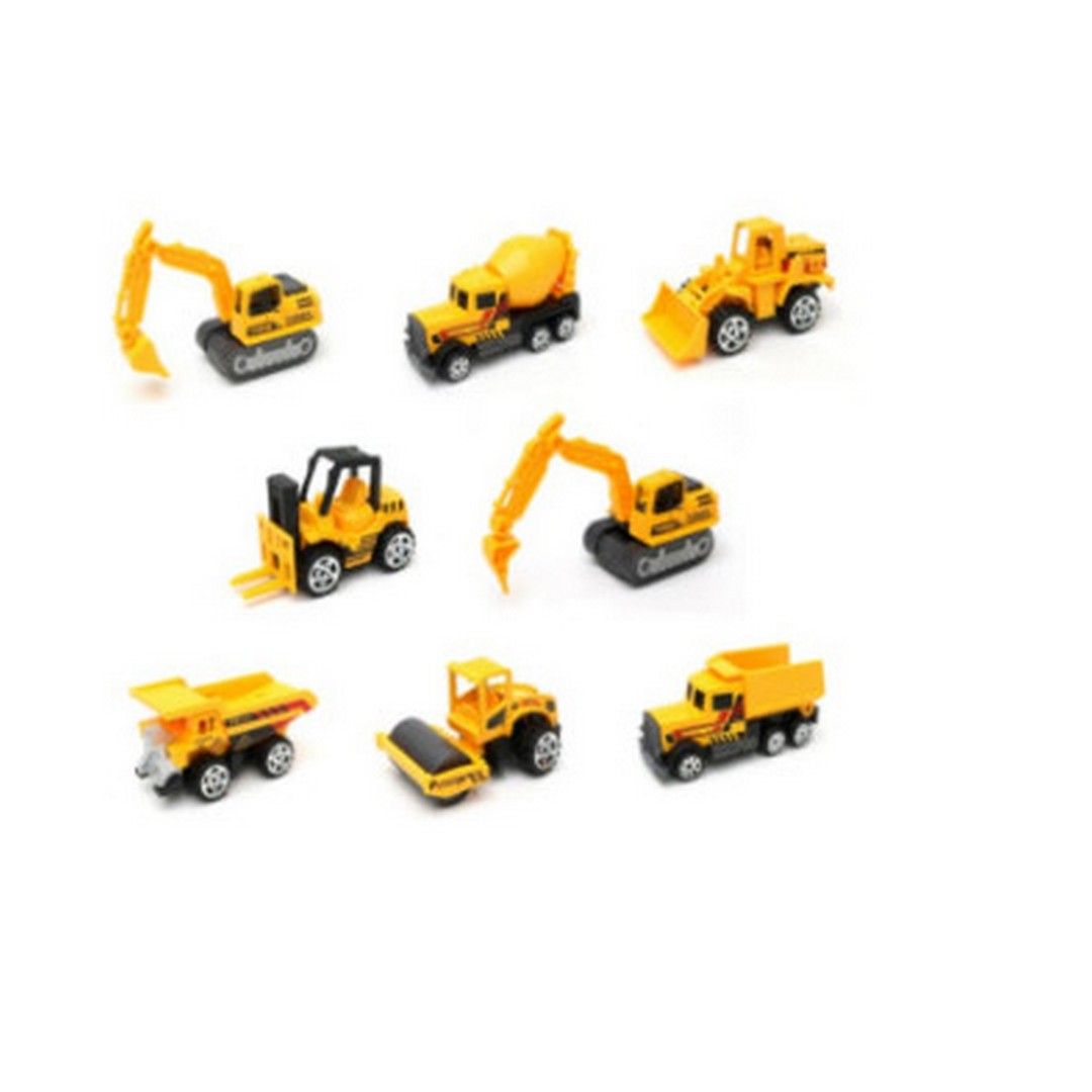 Mainan Mobil Construction Truck Metal Diecast 6Pcs - 1