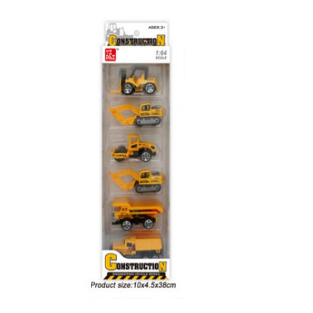 Mainan Mobil Construction Truck Metal Diecast 6Pcs - 3