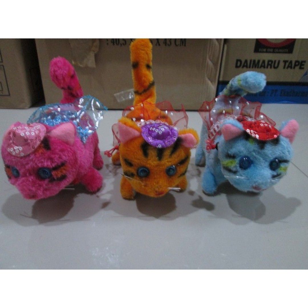 Robot Kucing - Mainan Anak Doll Boneka Hewan Cat Robot - 5