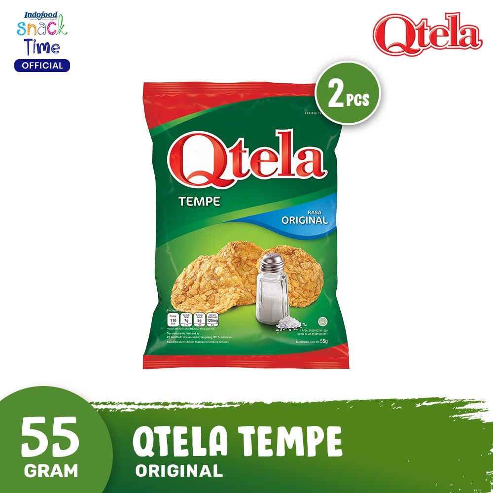 Qtela Tempe Original 55 Gr - 2 Pcs - 1