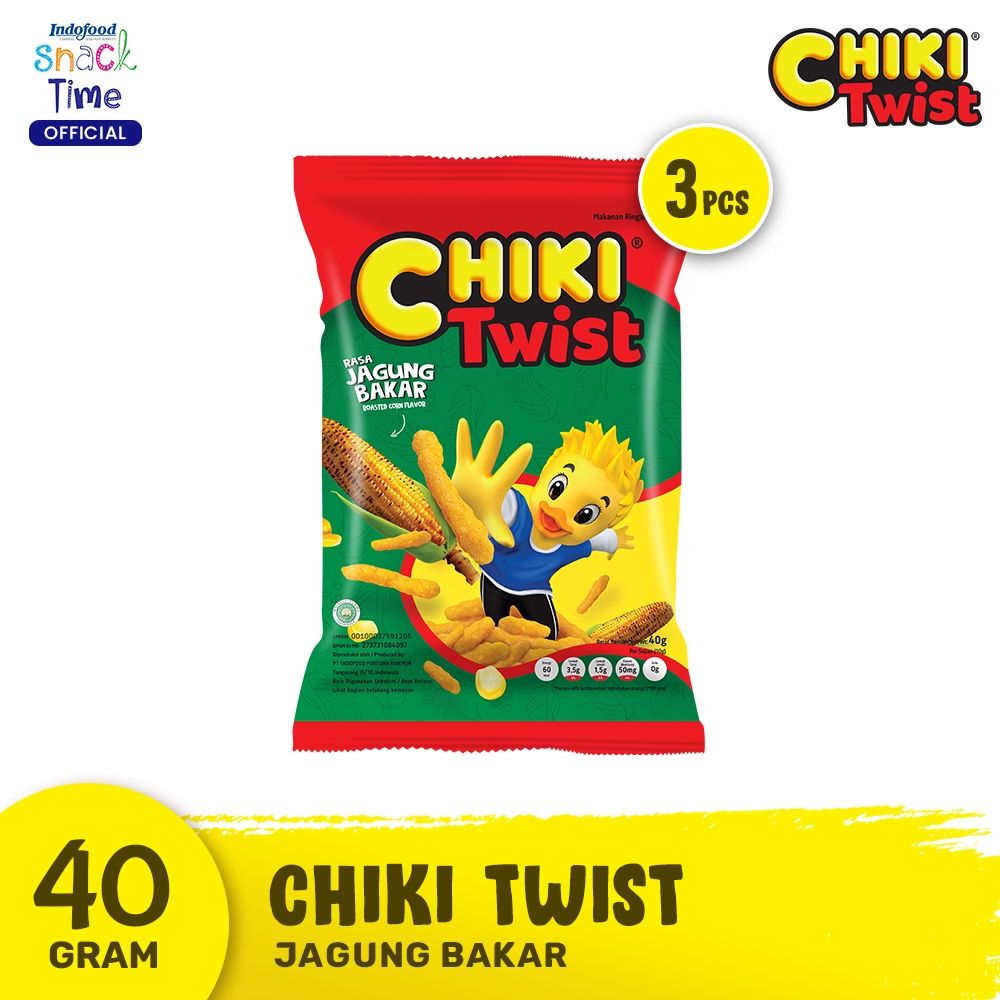 Chiki Twist Jagung Bakar 40 Gr - 3 Pcs - 1