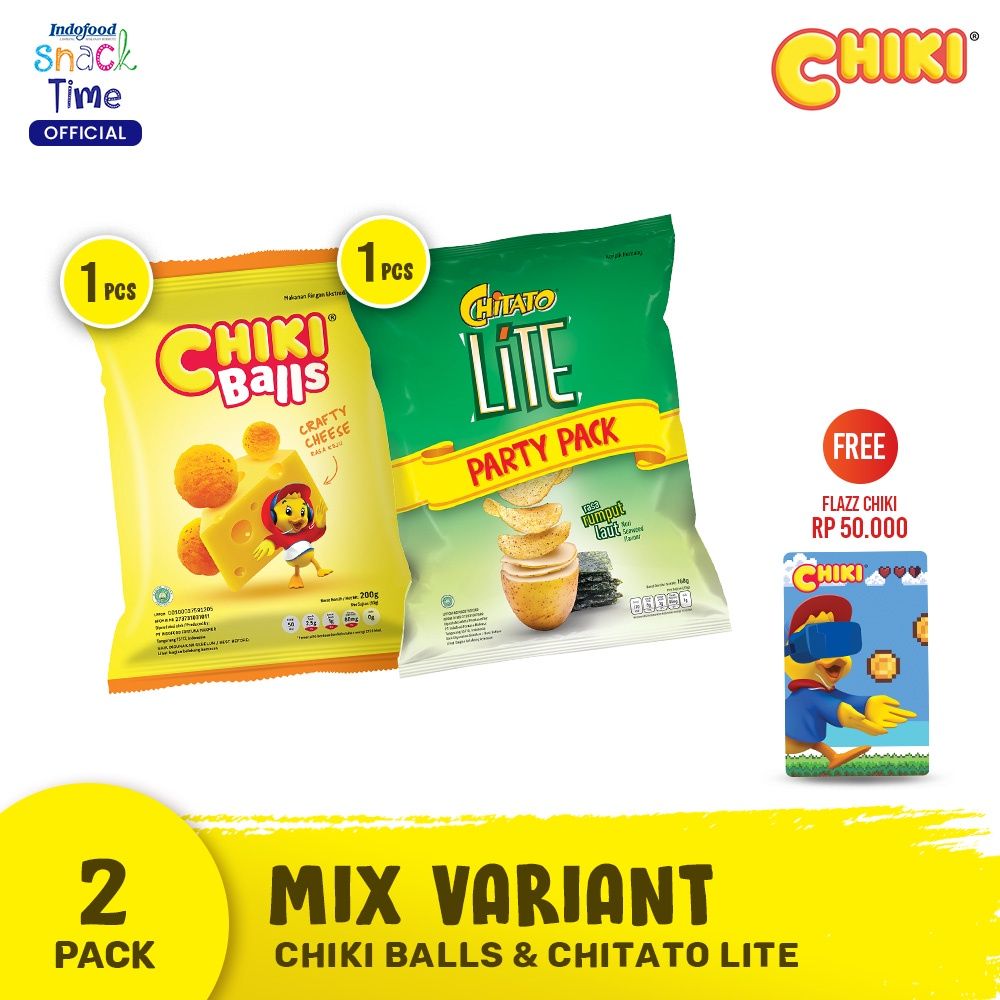 Chiki Ball X Chitato Lite - Free 1 Pcs Flazz BCA Game - 1