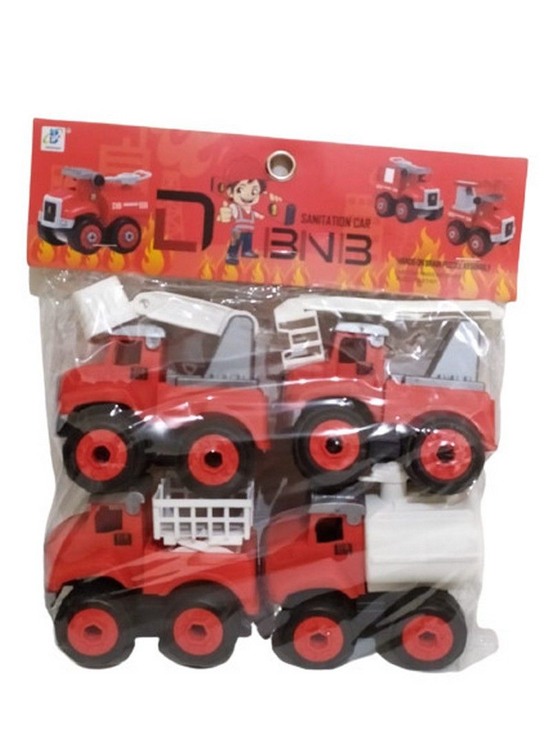 Mainan Bongkar Pasang Mobil Engineering Vehicle Dbnb 4 Pcs No Db6066 - 2