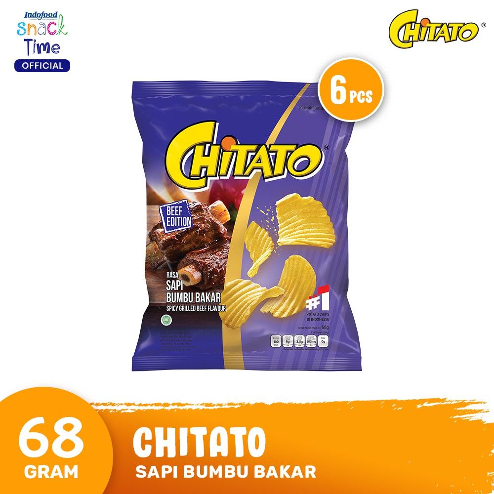 Chitato Sapi Bumbu Bakar 68 Gr - 6 Pcs - 1