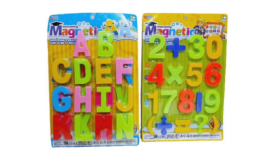 Mainan Edukasi Anak - Magnetic Game Huruf Dan Angka Jumbo - 3