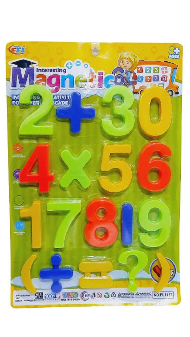 Mainan Edukasi Anak - Magnetic Game Huruf Dan Angka Jumbo - 4