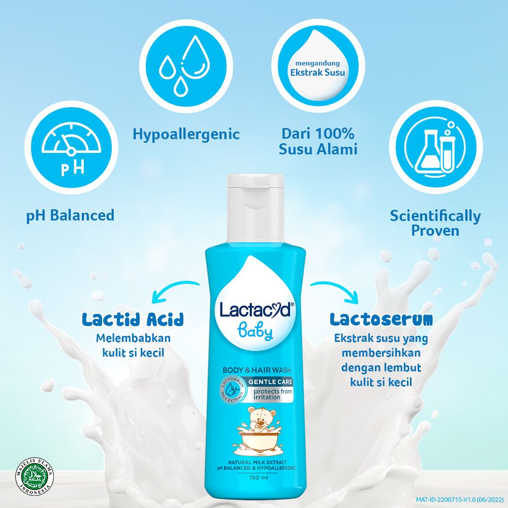 Lactacyd Baby Gentle Care 150mL - Sabun Bayi Melindungi dari Iritasi - 3