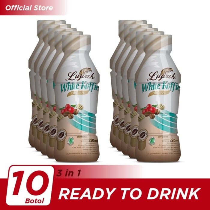 Kopi Luwak White Koffie Original Botol 220ml - 10 Pcs - 1