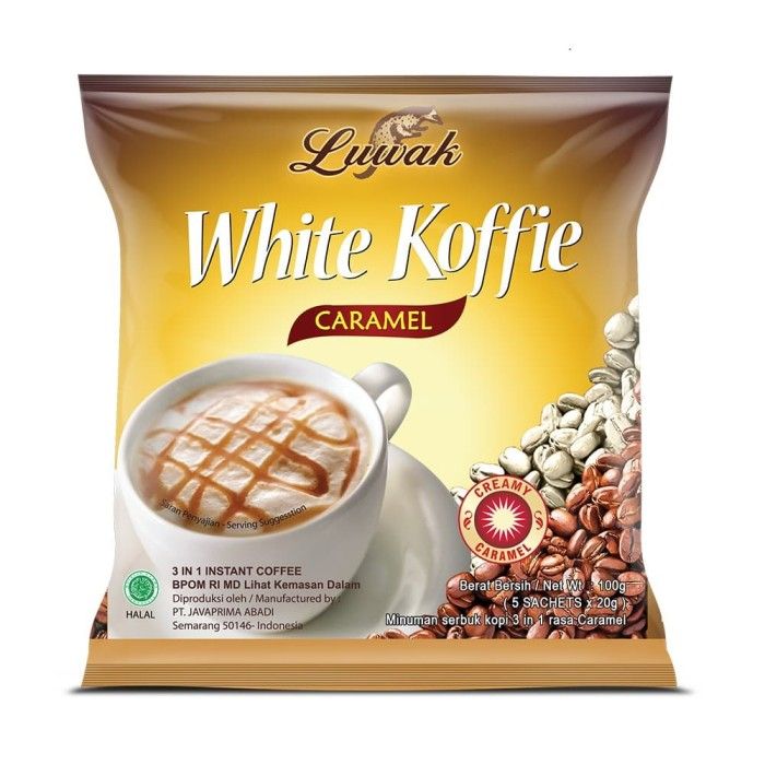 Kopi Luwak White Koffie Caramel Bag 5x20gr - 2