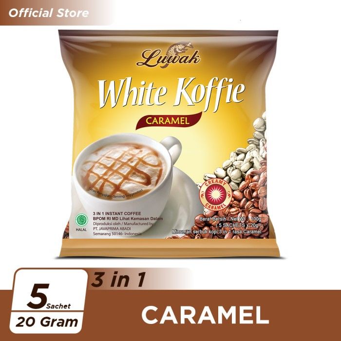 Kopi Luwak White Koffie Caramel Bag 5x20gr - 1