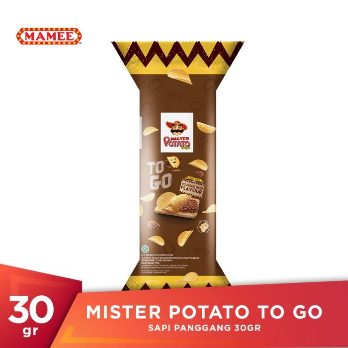 Mister Potato Crisps TO GO Sapi Panggang 30gr - 1