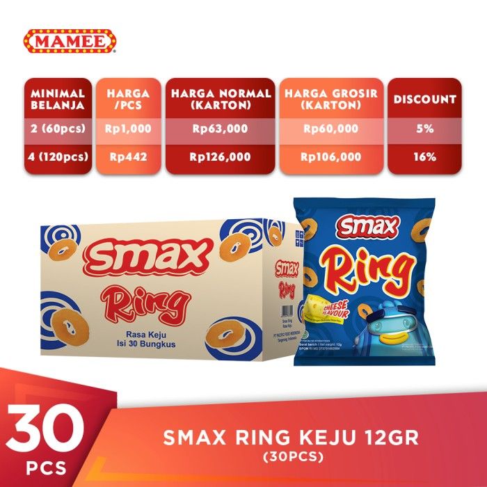 Smax Ring Keju 12gr (30pcs) - 1