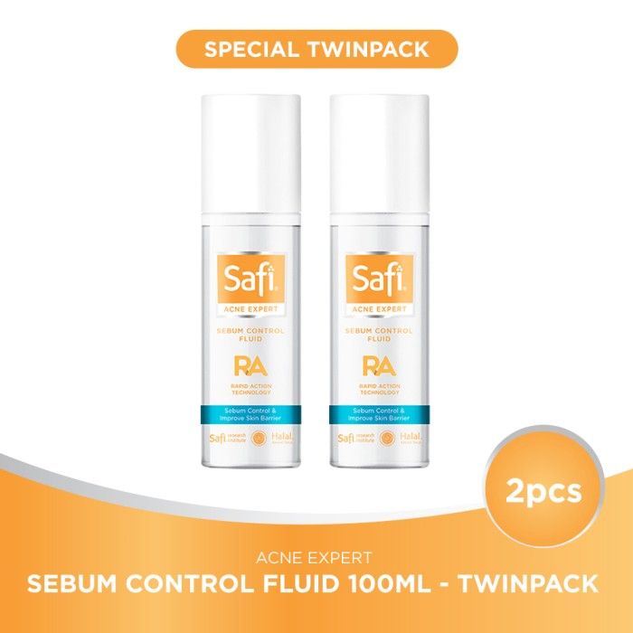 SAFI Acne Expert Sebum Control Fluid 100ml - TWINPACK - 3