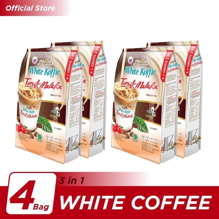 Kopi Luwak White Koffie Tarik Malaka Bag 6x30gr - 4 Pcs - 1