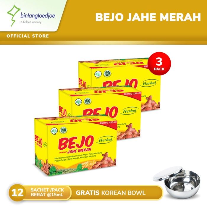 Bejo Jahe Merah (3 Pack) FREE Korean Bowl - 1